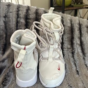 Nike women’s Cream High-Top Boots
